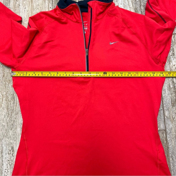 Nike Womens Large Pink Half Zip Dri-Fit Top Logo Size L - Picture 4 of 7